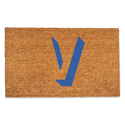 Creative Products Blue Shadow Monogram - V 30 X 18 Door Mat • $50.99