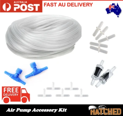 $16.95 • Buy Air Pump Airpump Aquarium Fish Tank Accessory Kit Air Stone Airline Tubing Kit