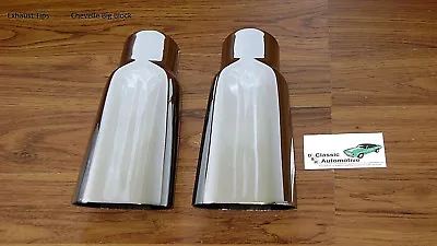 Exhaust Tips Chrome Pair 70 Chevelle Big Block SS El Camino Malibu 69 70 71 72 • $79.95