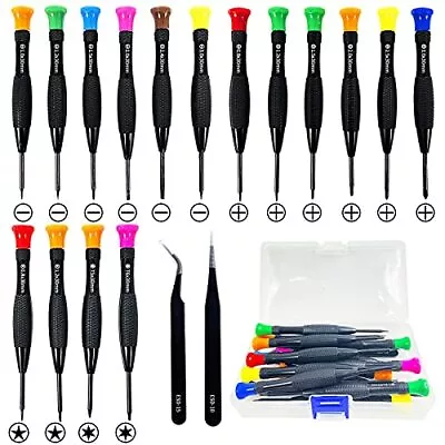 Mini Magnetic Screwdrivers With Flathead Screwdrivers Torx Star Tweezers • $14.26