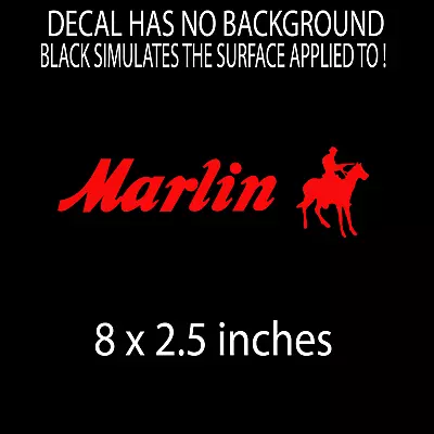 Marlin Firearms Vinyl Decal Bumper Sticker (size In Picture ) • $4.95