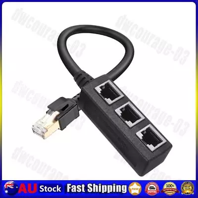 3 In 1 RJ45 Splitter 1 To 3 Port RJ45 Ethernet Splitter Cable For Cat 8/Cat7 • $12.11