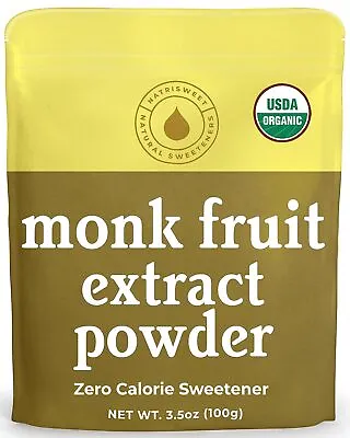 NatriSweet Monk Fruit Extract 3.5oz Zero-Carb Sugar Substitute 322 Servings • $22.95