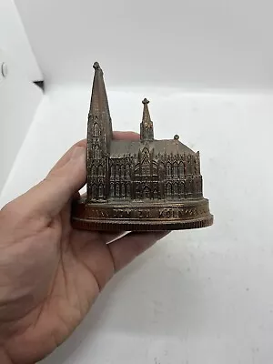 Vintage Cologne Cathedral Dom Zu Köln Metal Souvenir Building Metal Figure EUC • $36.09