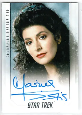 Star Trek Inflexions Bridge Crew Marina Sirtis As Deanna Troi Tng Autograph • $99.99