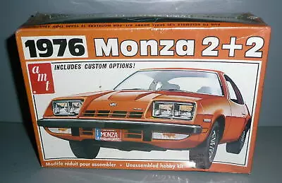 AMT Original T469 1976 Chev MONZA 2 + 2 Model Kit 1/24 Unused Kit Still Sealed! • $65