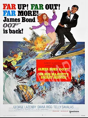 1965 James Bond French Movie Poster High Quality Metal Fridge Magnet 3x4 9803 • $5.95