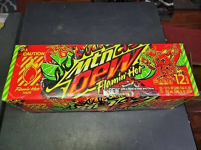 Mtn Dew Flamin Hot Mountain Dew 12 Pack 12 Oz Cans Discontinued • $30