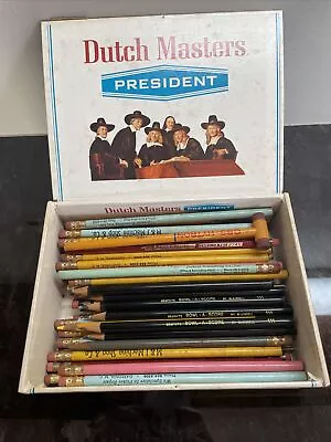 Large Box Of Vintage Pencils Bowling Various Advertising Machine Shop Insurance • $20