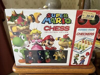 New Still Sealed! Super Mario Chess & Checkers Collector's Edition Board Game • $29.95
