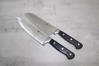 Wolfgang Puck Stainless Steel 8  Chef's & 7  Santoku Knives Bistro Collection • $39.99