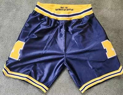 Authentic Mitchell And Ness University Of Michigan Basketball Shorts Large • $140