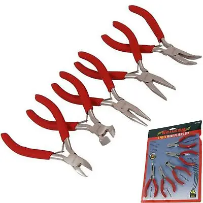 £10.49 • Buy Neilsen 5pc Jewellery Mini Pliers Extra Long Bent Nose Side End Cutter Tool Set