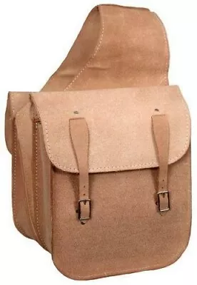 Vintage Handmade Leather Western Saddle Bag For Horse - Premium Quality (A&S) • $159