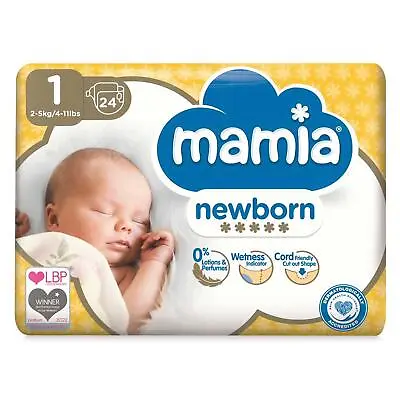 Mamia Size 1 Nappies NewBorn 24 Pack • £6.79