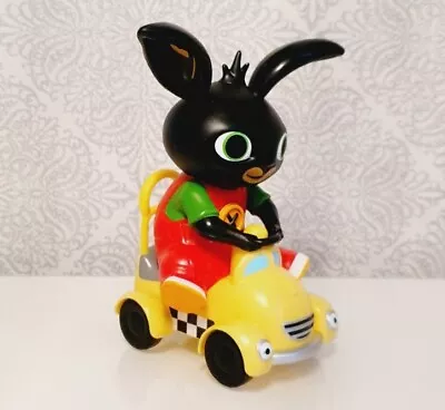 £7.49 • Buy GREAT CONDITION CBeebies Bing Bunny Squeaking Taxi Push Along Car Toy