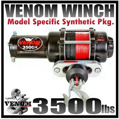 $209.99 • Buy 3500LB VENOM ATV Winch Polaris Sportsman 2011-23 400,500,570,800,1000