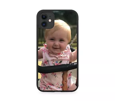 Custom Made Rubber Case With Your Personal Picture Create Your Own Mobile Phone • £15.90