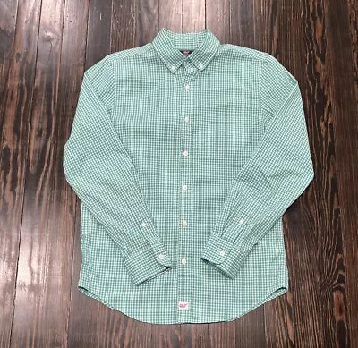 Vineyard Vines Slim Fit Murray Shirt Men’s Small Plaid Green White • $14.99