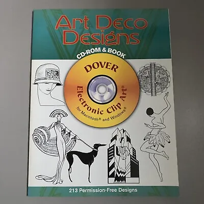 Dover Electronic Clip Art Ser.: Art Deco Designs By Marty Noble (2005 CD-ROM) • $15