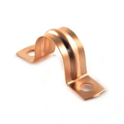 Pack Of 10 Saddle Band 15mm Copper Pipe Plumbing DIY Clips Fixing Wall Brackets • £3.95