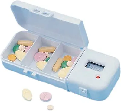 £1 • Buy Electronic Pill Timer Reminder Automatic Medication Reminder Dispenser Pill Box