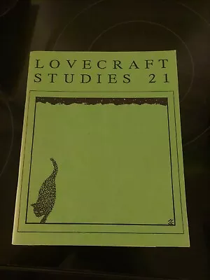 Lovecraft Studies 21 Cthulhu Criticism Oop • £5