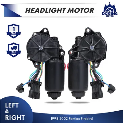 2X Headlight Headlamp Motor For Pontiac Firebird 1998-2002 Driver And Passenger  • $109.99