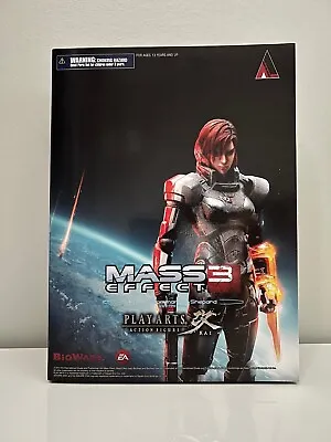 *RARE* Mass Effect 3 Play Arts FEMALE COMMANDER SHEPARD Figure • $355.49