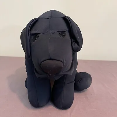 Mogu Black Labrador Puppy Dog Microbead Pillow Bean Plush Stuffed Animal RARE • $28.19