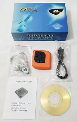 New Digital MP3 Media Player Set Earphones USB Cable Driver Disc Manual Bundle • $22.50