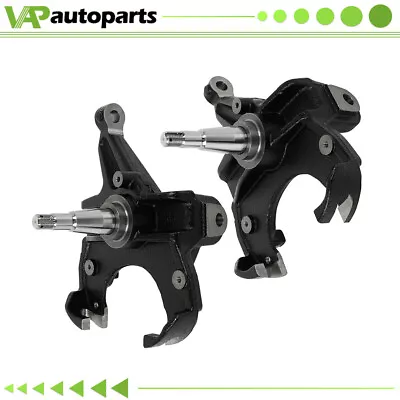 2pcs 3  Drop Lowering Spindles For 1.25  Rotor For 73-87 Chevy C10 Suburban 2WD • $141.67