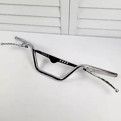 NICE Chrome Motocross 7/8  Handlebar W/ VTG Tommaselli Levers Pit Bike Enduro • $165