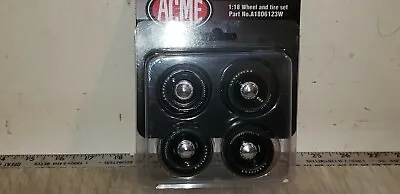 Acme 1:18 Mopar Black Steel Wheel & Tire Set - In Stock A1806123w !! • $20.95