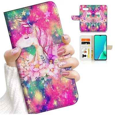 ( For Samsung S8 Plus / S8+ ) Flip Case Cover PB24229 Unicorn Flower • $12.99