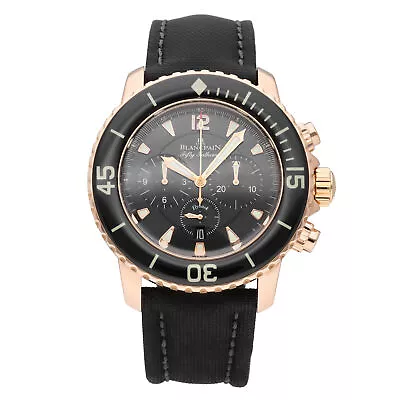 Blancpain Fifty Fathoms Flyback 18k Rose Gold 45mm Men's Watch 5085F-3630-52A • $19950