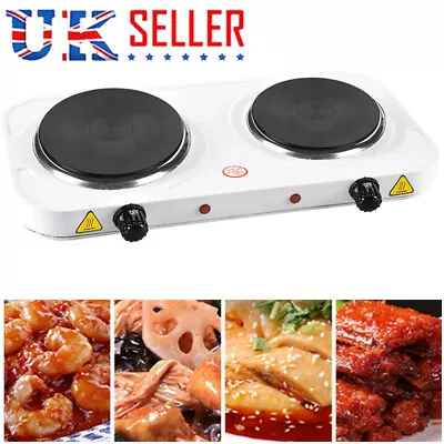 Hot Plate Electric Cooker Single Double Portable Table Top Kitchen Hob Stoves UK • £11.49