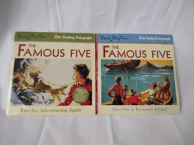 The Famous Five 2 CD Promo Five Go Adventuring Again & Five On A Treasure Island • £9.99