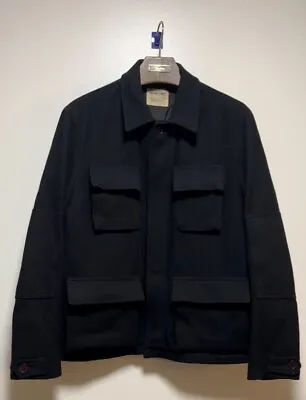 Helmut Lang Archive 1997 Wool Black Coat Men Size 48 US M • $1800