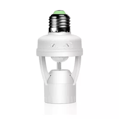 PIR Motion Sensor Light Bulb Sockets Switch E27 Bulb Adapter Lamp Bulb Holder US • $12.53