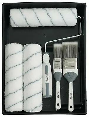 Harris Seriously Good 7 PC Walls And Ceilings Decorating Kit Roller & Paintbrush • £11.76