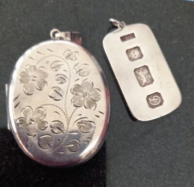 £20 • Buy Solid Silver Locket And Ingot