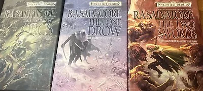 The Hunter’s Blades Trilogy R.A. Salvatore Books 1 2 3 Hardcover  D&D Fantasy • $5.53
