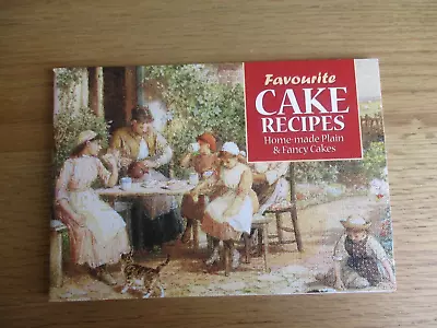 Favourite CAKE Recipes Homemade Baking Plain & Fancy Cookery Book Booklet Salmon • £2.99