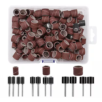 252x Sanding Drum Kit For Nail Drill Bits Dremel Accessories Rotary Tool W/Box • $13.33