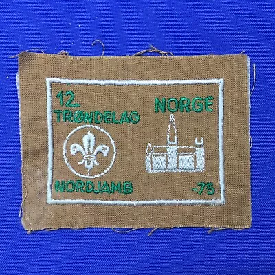 Boy Scout 1975 World Jamboree Norway Trondelag Norge Contingent Patch NordJamb75 • $39.99