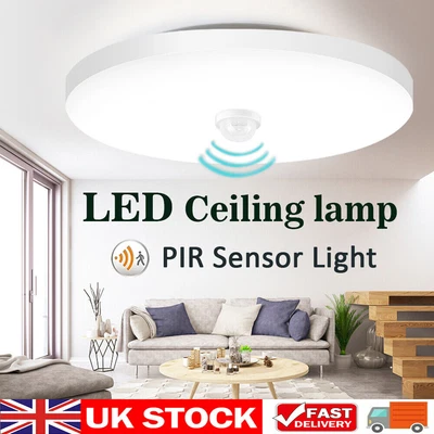 £6.45 • Buy LED Ceiling Light PIR Motion Sensor Light Bathroom Kitchen Living Room Wall Lamp