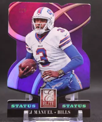 2014 Elite #10 EJ Manuel Status Die Cut Purple #'d/3 Buffalo Bills • $9.95