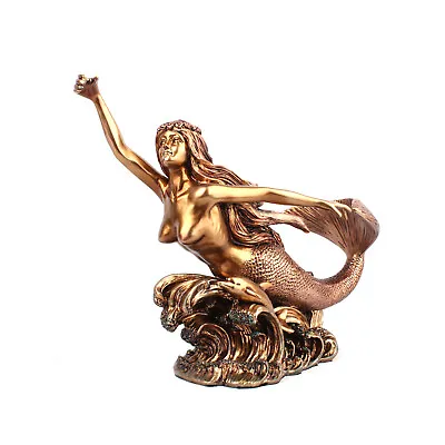 12.5 Inch Mermaid Statue Mermaid Resin Crafts Wine Bottle Holder Accessories • $95.19