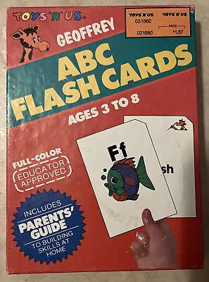 Vintage Toys R Us Geoffry ABC Flash Cards • $5